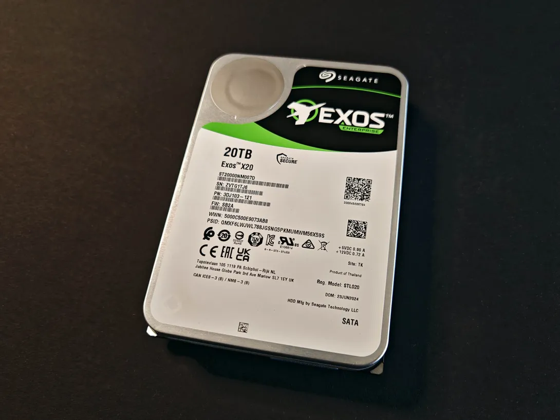 Seagate Exos X20 ST20000NM007D (20TB, 7200 RPM, SATA-III)