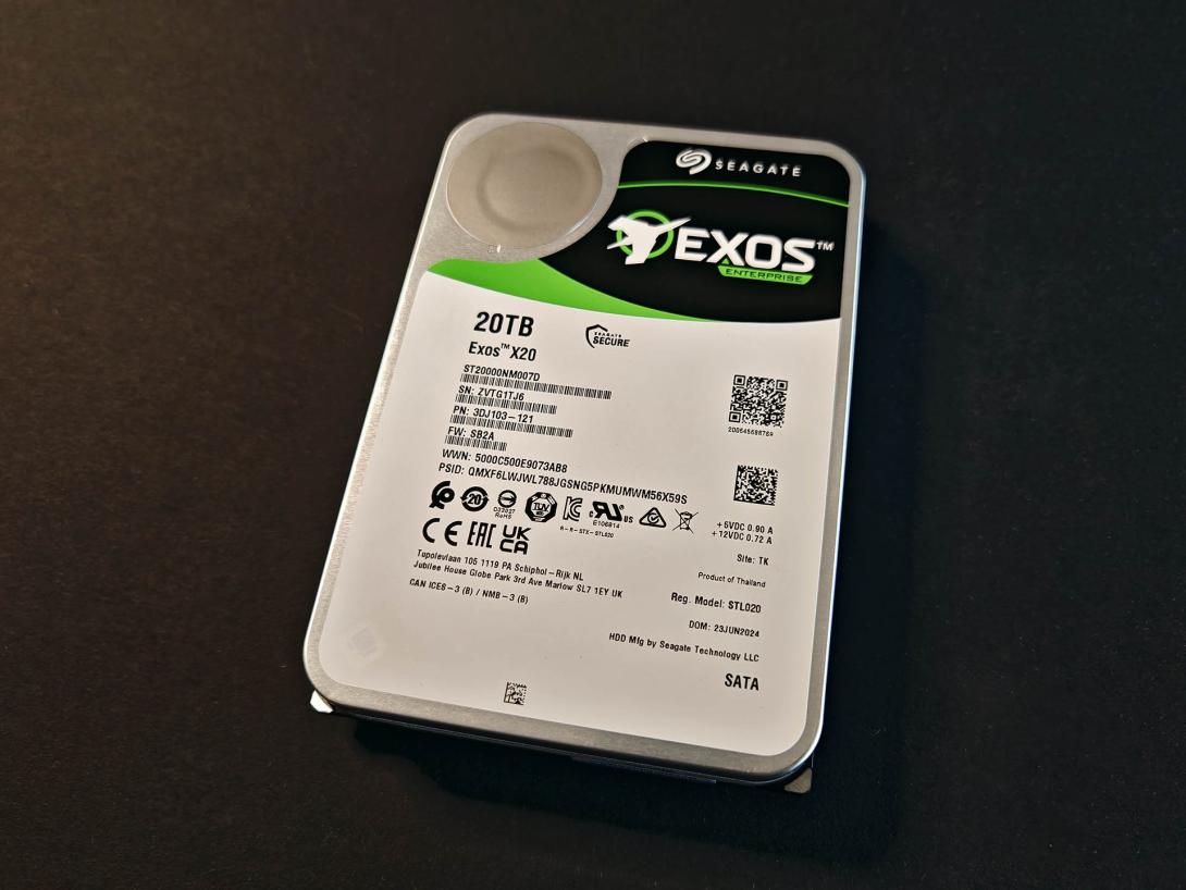 Seagate Exos X20 ST20000NM007D (20TB, 7200 RPM, SATA-III)