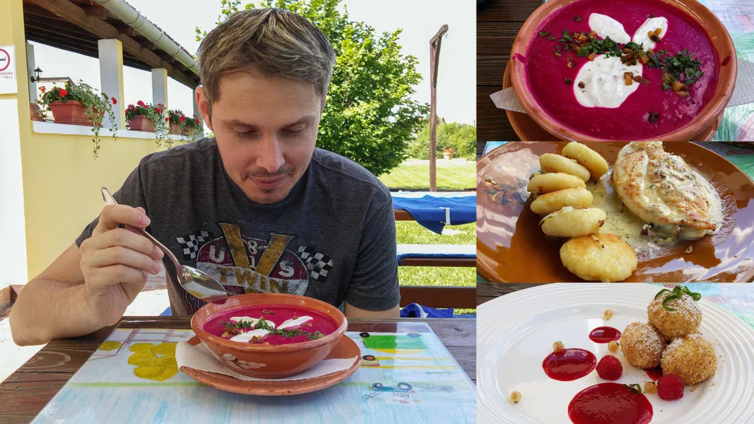Ebéd a Nagylaposi Birkacsárdában