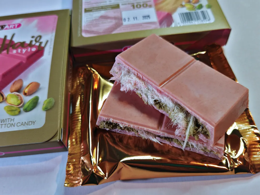 Angel Hair chocolate / Rózsaszín angyalhaj-csokoládé